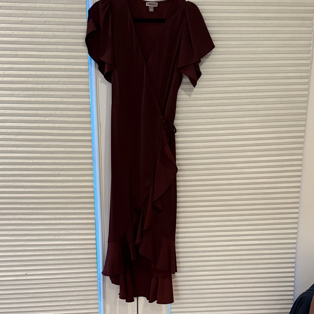 Chelsea28 Burgundy High Low Dress